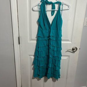 Express green halter top dress new